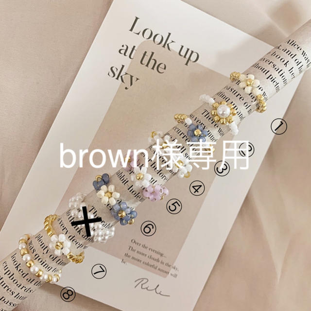 brown様専用 ハンドメイドのアクセサリー(リング)の商品写真