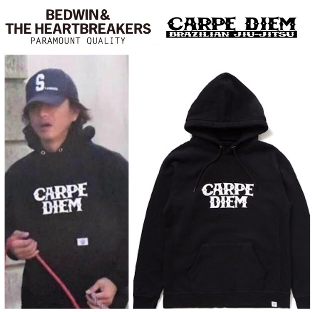 新品★キムタク着用★CARPE DIEM BEDWIN HOODIE パーカーoff-whiteオフホワイト