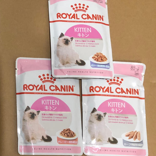 ROYAL CANIN(ロイヤルカナン)のロイヤルカナン キトン 子猫用ウェットフード3種9袋 グレービー＆ゼリー＆ローフ その他のペット用品(ペットフード)の商品写真