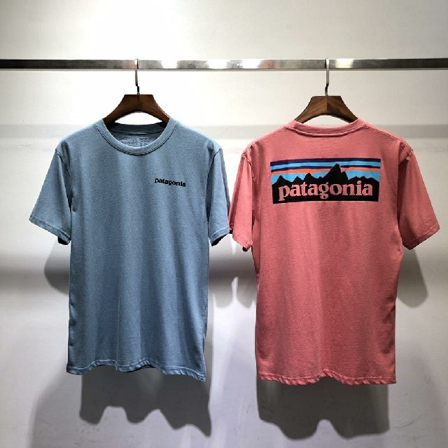 patagonia(パタゴニア)の海外正規品　即日発送　patagonia　半袖Tシャツ　ブルー　XLサイズ メンズのトップス(Tシャツ/カットソー(半袖/袖なし))の商品写真