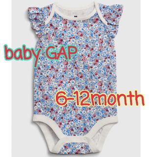 ベビーギャップ(babyGAP)の週末セール 新品☆未使用 babyGAP 花柄ロンパース 70(ロンパース)