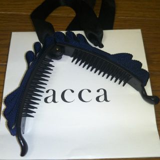 アッカ(acca)のご専用🌟美品🌟グログランリボン🌟バナナクリップ(バレッタ/ヘアクリップ)