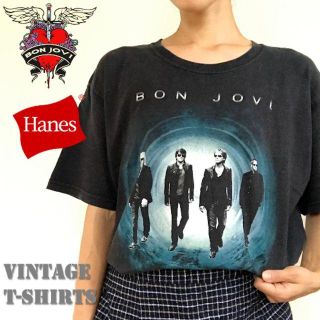 ヘインズ(Hanes)のレア ヘインズ Hanes Tシャツ ボン・ジョヴィ BON JOVI バンド(Tシャツ/カットソー(半袖/袖なし))