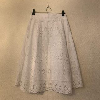 ザラ(ZARA)のZARA ザラ　スカート　白(ロングスカート)