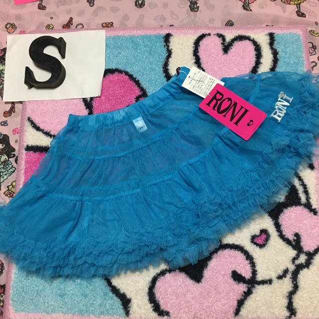 RONI(ロニィ)の新品タグ付き★RONI★チュチュスカート★Sブルー キッズ/ベビー/マタニティのキッズ服女の子用(90cm~)(スカート)の商品写真