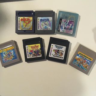 ゲームボーイ(ゲームボーイ)のゲームボーイ　ポケモン金、ポケモン銀、ポケモンクリスタル、ドラクエモンスターズ等(携帯用ゲームソフト)