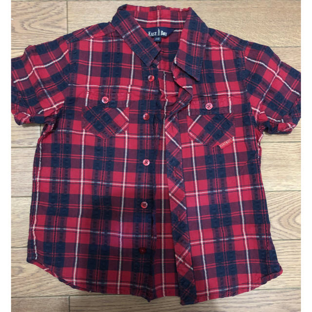 EASTBOY(イーストボーイ)のEASTBOY半袖シャツ110 キッズ/ベビー/マタニティのキッズ服男の子用(90cm~)(ブラウス)の商品写真