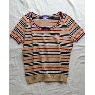 バーバリー(BURBERRY)のBURBERRY vintage summer knit tops(カットソー(半袖/袖なし))