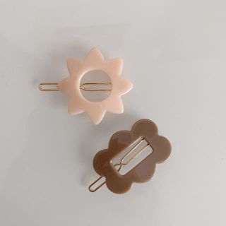 フラワー　ヘアピン　お花　ヘアクリップ　hairpin 韓国子供服(ファッション雑貨)