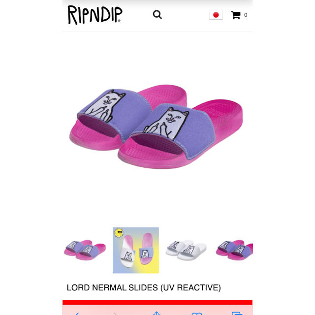 RIPNDIP LORD NERMAL SLIDESノースフェイス