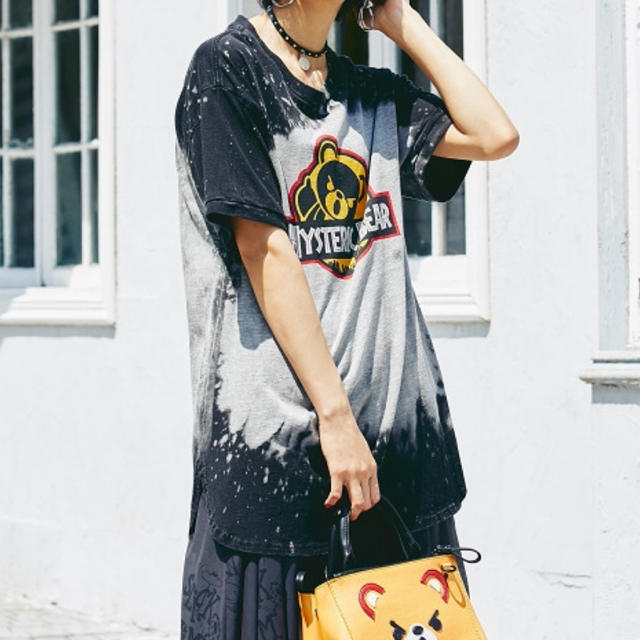 HYSTERIC GLAMOUR(ヒステリックグラマー)のHYSTERICGLAMOUR/ブリーチ加工ワンピース/ヒステリックグラマー レディースのワンピース(ミニワンピース)の商品写真