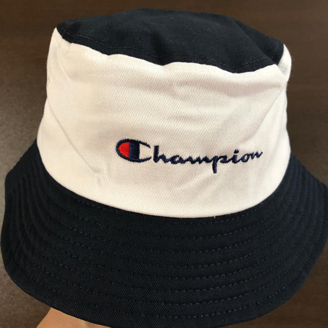champion チャピオン バケットハット 帽子 HCP16-04 白ネイビー