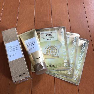 ザセム(the saem)のザセム　スネイルEXディープクレンジング＋マスク3枚(洗顔料)