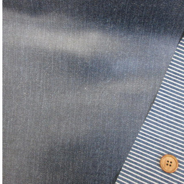 デニム調リバーシブルラミネート生地 ハンドメイドの素材/材料(生地/糸)の商品写真