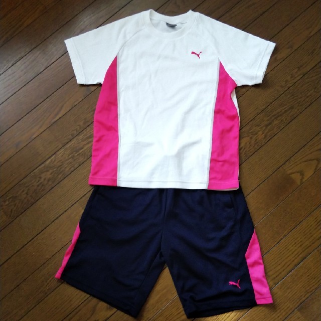 PUMA(プーマ)の専用です✩スポーツウェア＊セットアップ＊PUMA キッズ/ベビー/マタニティのキッズ服女の子用(90cm~)(Tシャツ/カットソー)の商品写真