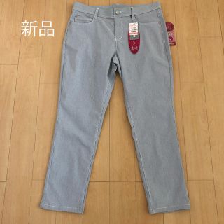 新品　ストライプ　ストレッチパンツ　レディース (カジュアルパンツ)