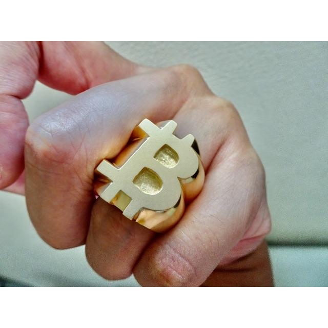 【超歓迎】 仁尾彫金『ゴールドビットコイン印台リング』ハンドメイド185 リング(指輪) 【超歓迎】 仁尾彫金『ゴールドビットコイン印台リング』ハンドメイド185 リング(指輪)