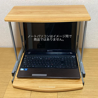 ノートパソコン用スライド式ラック(オフィス/パソコンデスク)