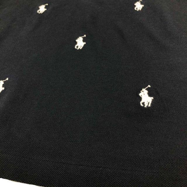 POLO RALPH LAUREN(ポロラルフローレン)のポロ ラルフローレン 半袖 ポロシャツ ポニー(XXL)紺 総柄 190131 メンズのトップス(ポロシャツ)の商品写真