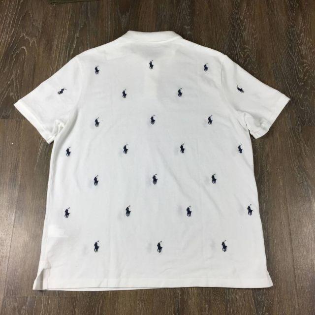 POLO RALPH LAUREN(ポロラルフローレン)のポロラルフローレン 半袖 ポロシャツ ポニー(XXL)白 総柄 190131 メンズのトップス(ポロシャツ)の商品写真