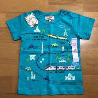 マザウェイズ(motherways)の新品 タグ付き マザウェイズ 97cm (95cm) 電車 半袖 Tシャツ(Tシャツ/カットソー)