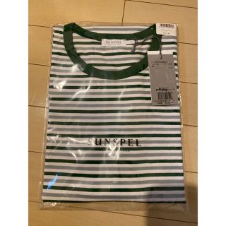 サンスペル(SUNSPEL)の新品未開封 サンスペル ボーダーTシャツ グリーン XL スタイリスト私物(Tシャツ/カットソー(半袖/袖なし))