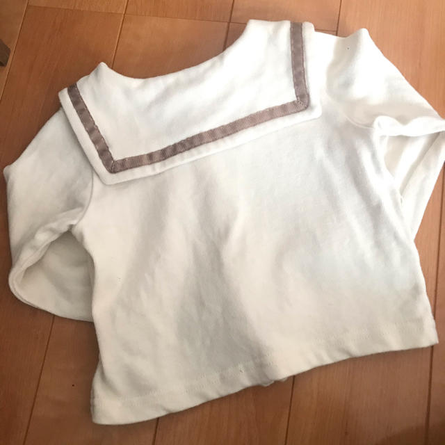 futafuta(フタフタ)のバースデイ セーラー襟トップス  90 キッズ/ベビー/マタニティのキッズ服女の子用(90cm~)(Tシャツ/カットソー)の商品写真