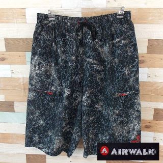 エアウォーク(AIRWALK)の【AIR WALK】 美品 エアウォーク ブラック水着 ハーフパンツ サイズL(水着)