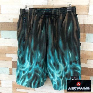 エアウォーク(AIRWALK)の【AIR WALK】 美品 エアウォーク ブラウン/ブルー水着 ハーフパンツ M(水着)