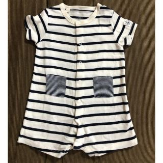 プチバトー(PETIT BATEAU)の新品プチバトー　ロンパース  6m/67cm(その他)