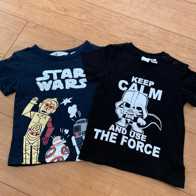 H&M(エイチアンドエム)のH&M STAR WARS Tシャツ キッズ/ベビー/マタニティのベビー服(~85cm)(Ｔシャツ)の商品写真