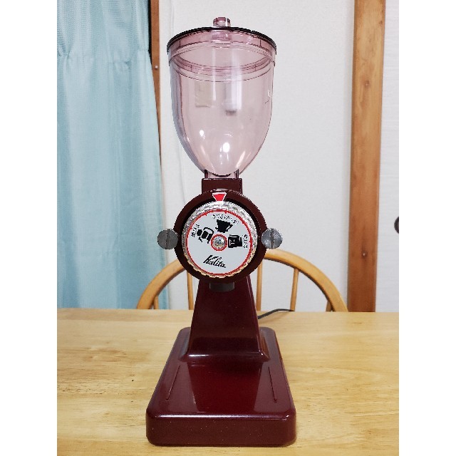 訳あり】 kalita カリタ 中古品 KH-100 ナイスカットミル 電動式 ラウンド Kalita カリタ レッド 電動コーヒーミル KH-100 ナイスカットミル 調理機器