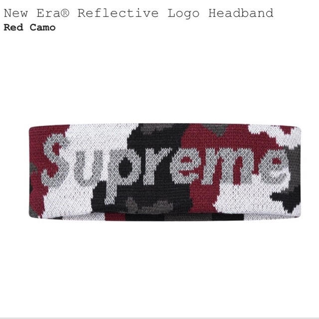 Supreme New Era Reflective Logo Headband