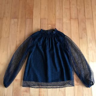 ビームス(BEAMS)のEFFE  BEAMS シフォン　ドット　トップス(シャツ/ブラウス(長袖/七分))