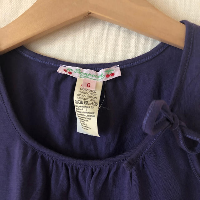 Bonpoint(ボンポワン)のBonpoint ノースリーブトップス　6a キッズ/ベビー/マタニティのキッズ服女の子用(90cm~)(Tシャツ/カットソー)の商品写真