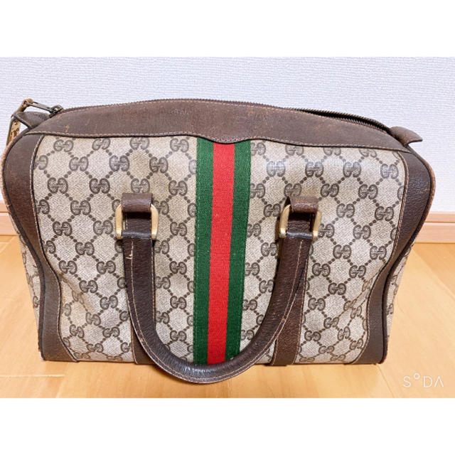 Gucci(グッチ)のグッチ　オールドグッチ ミニボストン ハンドバッグ 値下げ中！ レディースのバッグ(ボストンバッグ)の商品写真