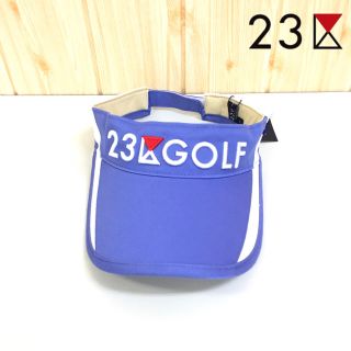 ニジュウサンク(23区)の【23区 GOLF】サンバイザー  ゴルフ 帽子　レディース(ウエア)