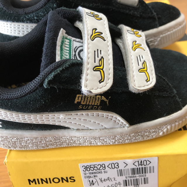 PUMA(プーマ)のミニオン×puma キッズシューズ　14cm キッズ/ベビー/マタニティのベビー靴/シューズ(~14cm)(スニーカー)の商品写真