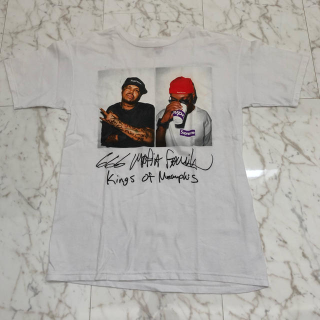 supreme three six mafia 666 tee M