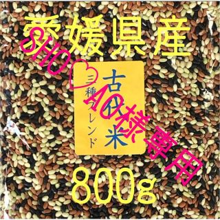 SHO♡AO 様専用 古代米3種ブレンド　愛媛県産　800ｇ(米/穀物)