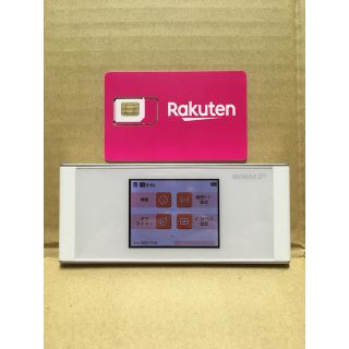 ラクテン(Rakuten)の楽天UN-LIMIT設定済 SIMフリーWiFiルーター w05 HWD36(スマートフォン本体)