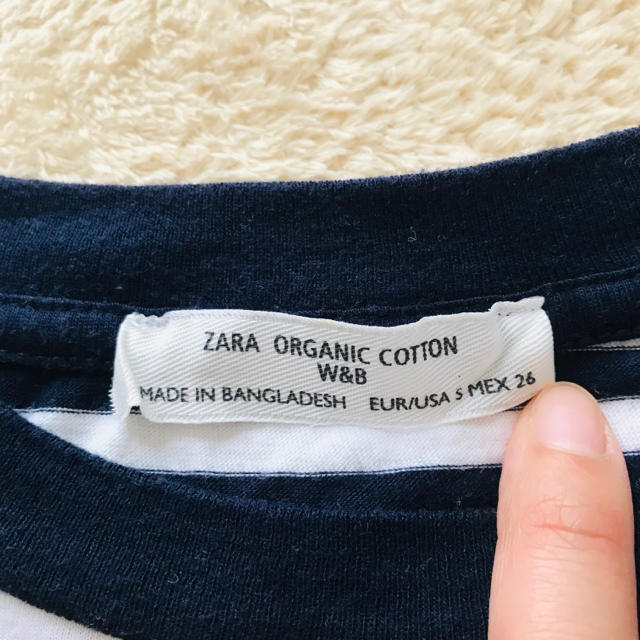 ZARA(ザラ)のzara ボーダーTシャツ レディースのトップス(Tシャツ(半袖/袖なし))の商品写真