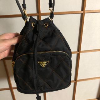 PRADA巾着風2wayバックショルダートートバック希少ヴィンテージ七変化！