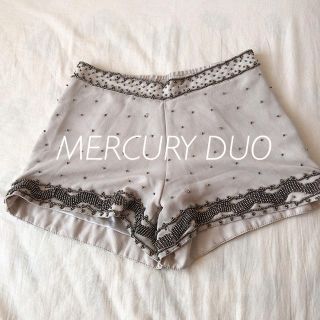 マーキュリーデュオ(MERCURYDUO)の【未使用】MERCURY DUOビーズショートパンツ(ショートパンツ)