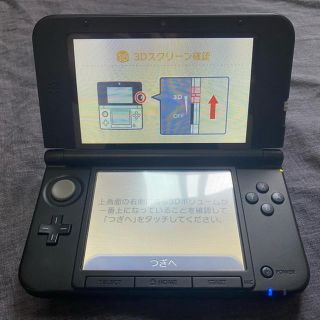 ニンテンドウ(任天堂)の【美品】Nintendo 3DS  LL 本体 シルバー/ブラック+電源アダプタ(携帯用ゲーム機本体)