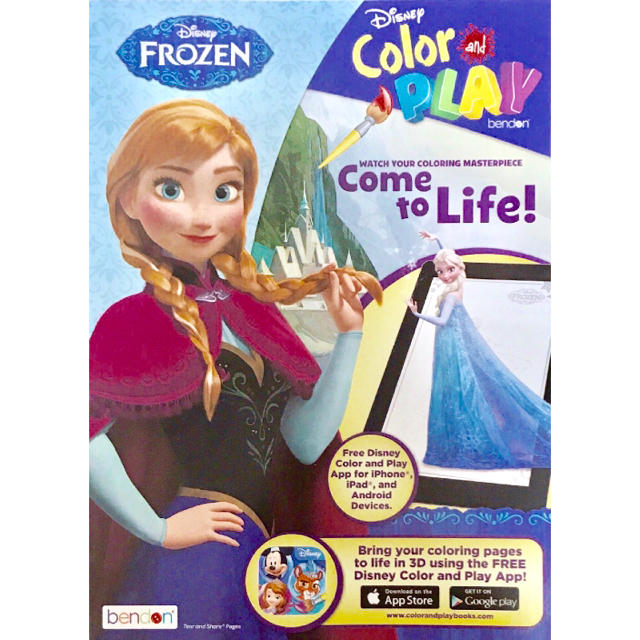 アナと雪の女王(アナトユキノジョオウ)のFrozen (アナと雪の女王) [塗り絵] キッズ/ベビー/マタニティのおもちゃ(知育玩具)の商品写真