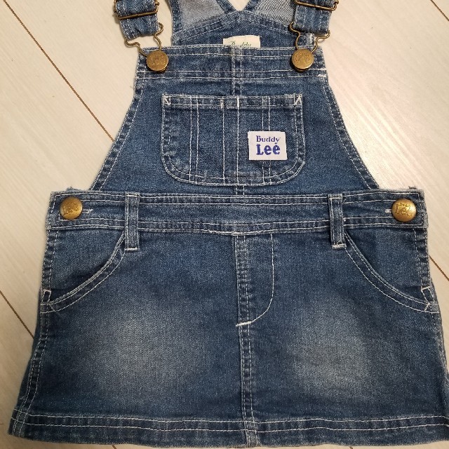 Lee(リー)のLee　子供服　デニム　ジャンパースカート キッズ/ベビー/マタニティのキッズ服女の子用(90cm~)(ワンピース)の商品写真