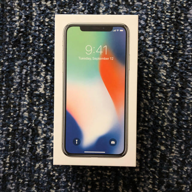 Apple - iPhoneX シルバーsimフリーバッテリー100% 本体交換済みの+