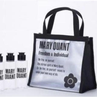 マリークワント(MARY QUANT)のマリークワント スパバッグ(黒)&詰め替えボトル3本セット(日用品/生活雑貨)