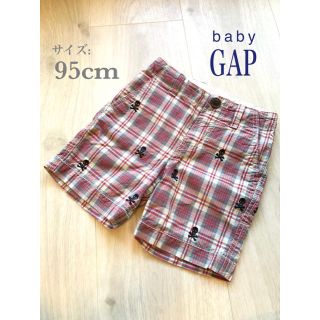 ベビーギャップ(babyGAP)のハーフパンツ 赤 チェック柄　男の子(パンツ/スパッツ)